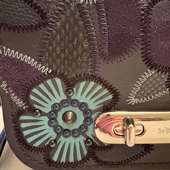 COACH Swagger Tea Rose Shoulder Bag in Blue - Picture 3 of 16